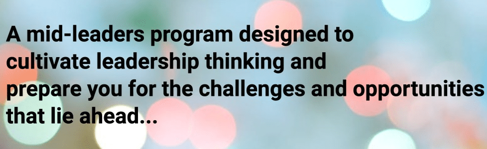 A quote about cultivating leadership thinking
